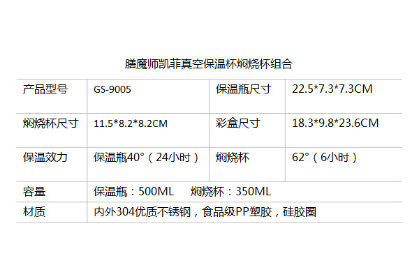 膳魔師凱菲真空保溫杯燜燒杯組合