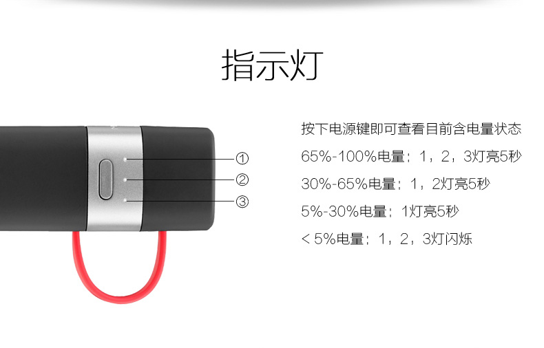 MIPOW iPhone手機便攜充電寶蘋果專用智能自帶線迷你移動電源