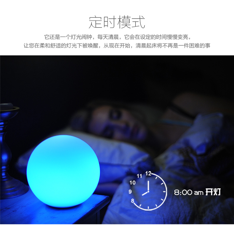 MIPOW麥泡智能炫彩球形燈Playbulb臥室床頭夜燈家居氛圍LED節(jié)能燈