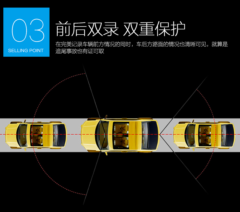 小霸王高清IPS顯示屏行車記錄儀