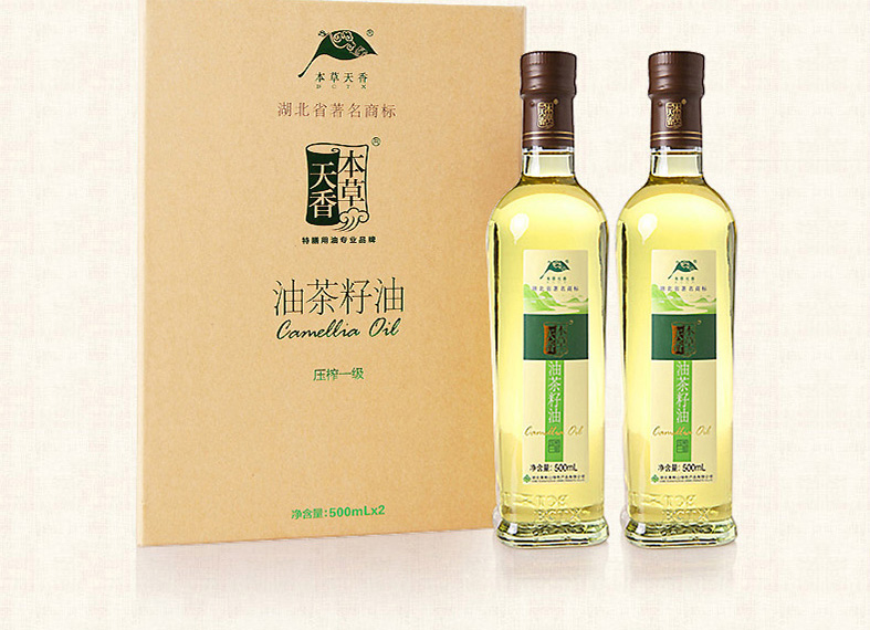 本草天香山茶油500ml*2禮盒